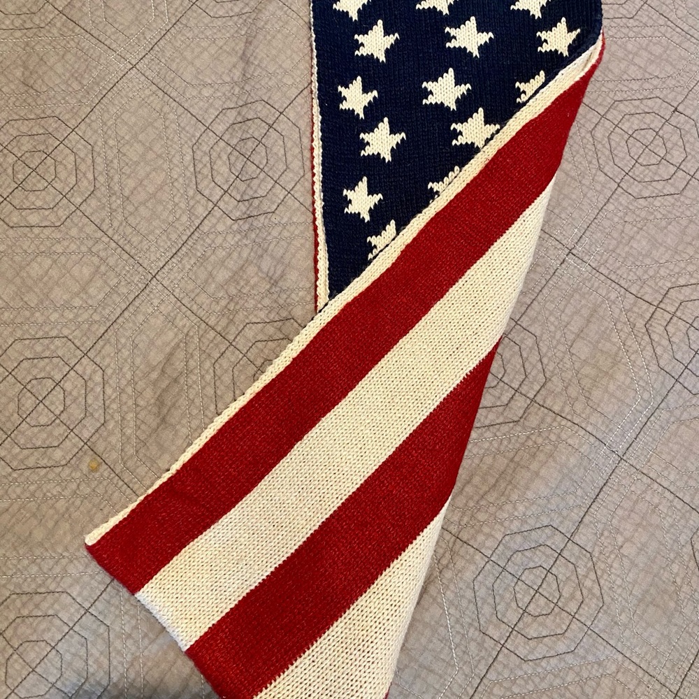 Memorial Day/Fourth of July, Patriotic Unisex Scarves with Handmade Look ‘n Feel